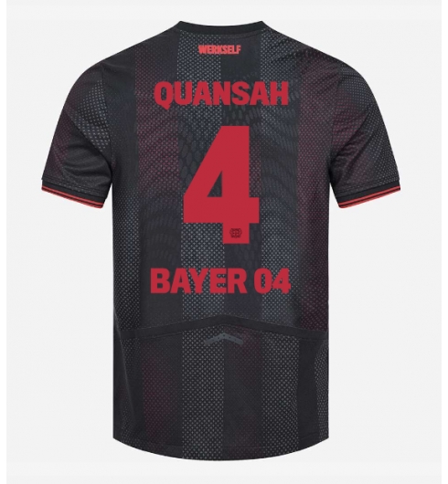 Bayer Leverkusen Jarell Quansah #4 Hemmatröja 2025-26 Kortärmad Bayer Leverkusen Jarell Quansah #4 Hemmatröja 2025-26 Kortärmad