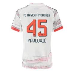 Bayern Munich Aleksandar Pavlovic #45 Bortatröja 2025-26 Dam Kortärmad