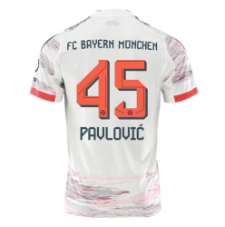 Bayern Munich Aleksandar Pavlovic #45 Bortatröja 2025-26 Kortärmad