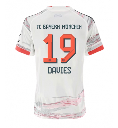 Bayern Munich Alphonso Davies #19 Bortatröja 2025-26 Dam Kortärmad Bayern Munich Alphonso Davies #19 Bortatröja 2025-26 Dam Kortärmad