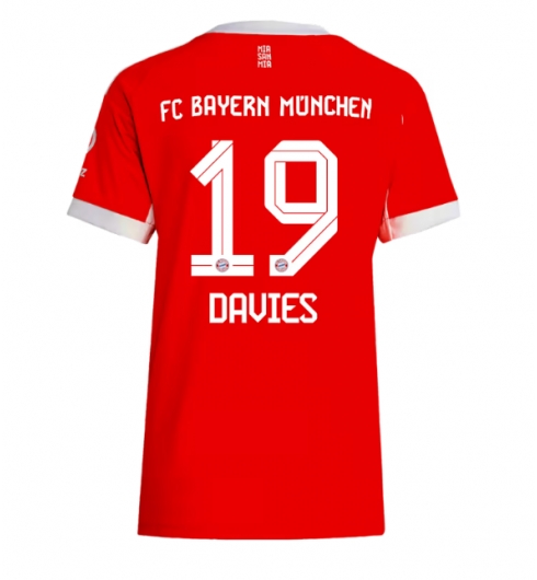 Bayern Munich Alphonso Davies #19 Hemmatröja 2025-26 Dam Kortärmad Bayern Munich Alphonso Davies #19 Hemmatröja 2025-26 Dam Kortärmad