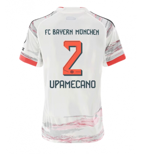 Bayern Munich Dayot Upamecano #2 Bortatröja 2025-26 Dam Kortärmad Bayern Munich Dayot Upamecano #2 Bortatröja 2025-26 Dam Kortärmad