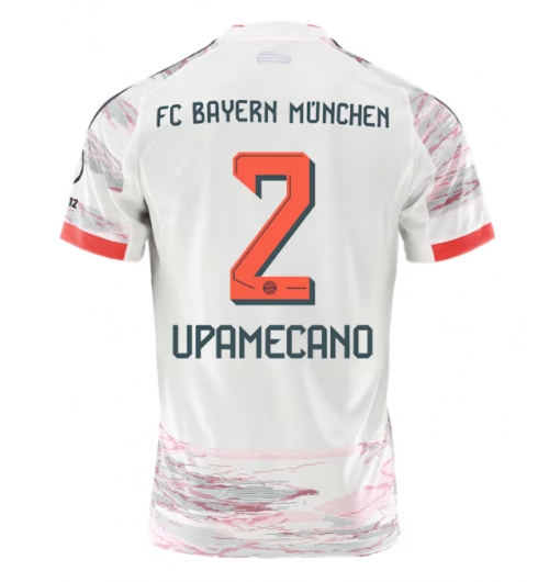 Bayern Munich Dayot Upamecano #2 Bortatröja 2025-26 Kortärmad Bayern Munich Dayot Upamecano #2 Bortatröja 2025-26 Kortärmad