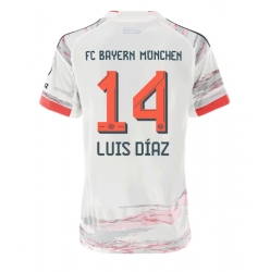 Bayern Munich Luis Diaz #14 Bortatröja 2025-26 Dam Kortärmad