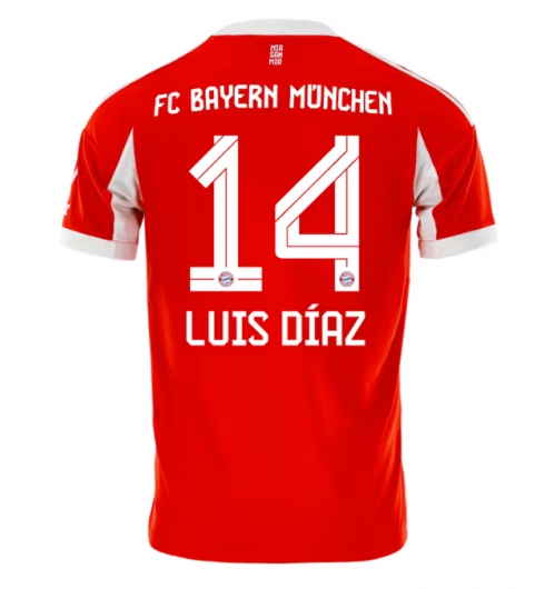Bayern Munich Luis Diaz #14 Hemmatröja 2025-26 Kortärmad Bayern Munich Luis Diaz #14 Hemmatröja 2025-26 Kortärmad