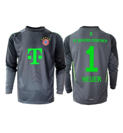 Bayern Munich Manuel Neuer #1 Målvakt Bortatröja 2025-26 Långärmad Bayern Munich Manuel Neuer #1 Målvakt Bortatröja 2025-26 Långärmad
