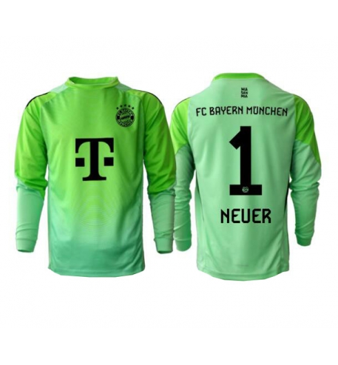 Bayern Munich Manuel Neuer #1 Målvakt Hemmatröja 2025-26 Långärmad Bayern Munich Manuel Neuer #1 Målvakt Hemmatröja 2025-26 Långärmad