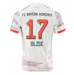 Bayern Munich Michael Olise #17 Bortatröja 2025-26 Kortärmad