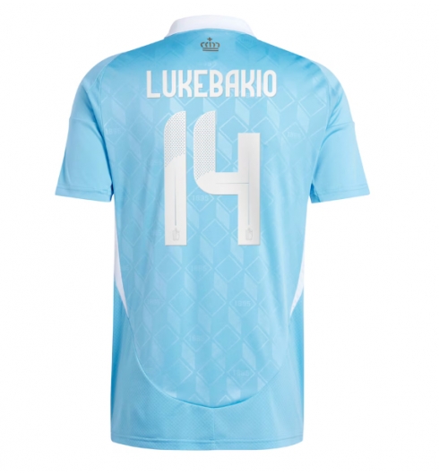 Belgien Dodi Lukebakio #14 Bortatröja EM 2024 Kortärmad Belgien Dodi Lukebakio #14 Bortatröja EM 2024 Kortärmad