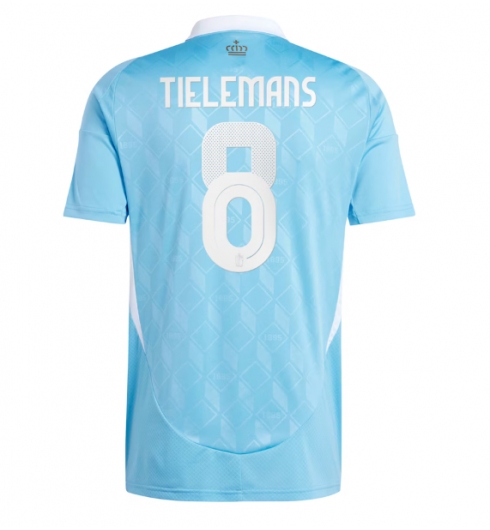 Belgien Youri Tielemans #8 Bortatröja EM 2024 Kortärmad Belgien Youri Tielemans #8 Bortatröja EM 2024 Kortärmad