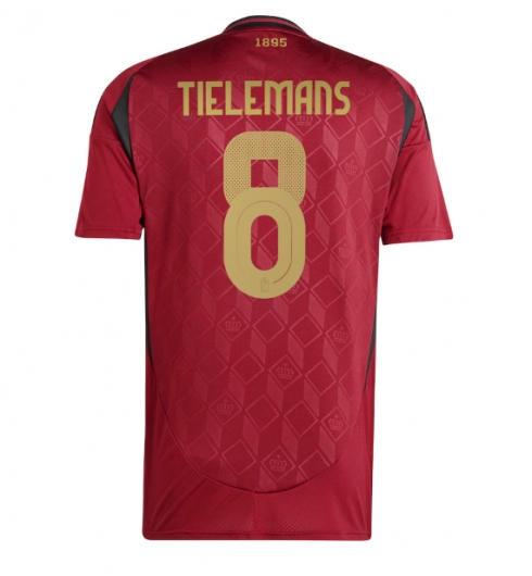 Belgien Youri Tielemans #8 Hemmatröja EM 2024 Kortärmad Belgien Youri Tielemans #8 Hemmatröja EM 2024 Kortärmad