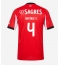 Benfica Antonio Silva #4 Hemmatröja 2025-26 Kortärmad Benfica Antonio Silva #4 Hemmatröja 2025-26 Kortärmad
