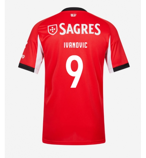 Benfica Franjo Ivanovic #9 Hemmatröja 2025-26 Kortärmad Benfica Franjo Ivanovic #9 Hemmatröja 2025-26 Kortärmad