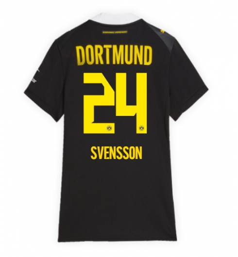 Borussia Dortmund Daniel Svensson #24 Bortatröja 2026-27 Dam Kortärmad Borussia Dortmund Daniel Svensson #24 Bortatröja 2026-27 Dam Kortärmad
