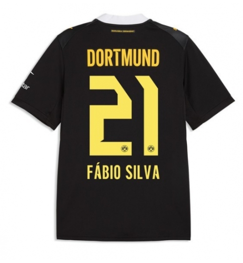 Borussia Dortmund Fabio Silva #21 Bortatröja 2026-27 Kortärmad Borussia Dortmund Fabio Silva #21 Bortatröja 2026-27 Kortärmad