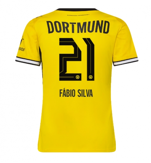 Borussia Dortmund Fabio Silva #21 Hemmatröja 2026-27 Dam Kortärmad Borussia Dortmund Fabio Silva #21 Hemmatröja 2026-27 Dam Kortärmad
