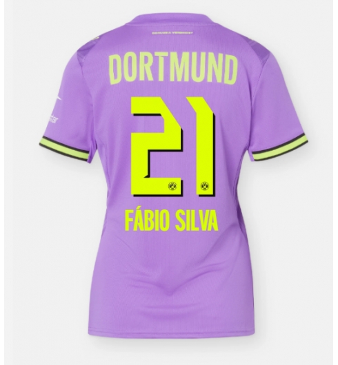 Borussia Dortmund Fabio Silva #21 Tredje Tröja 2026-27 Dam Kortärmad Borussia Dortmund Fabio Silva #21 Tredje Tröja 2026-27 Dam Kortärmad