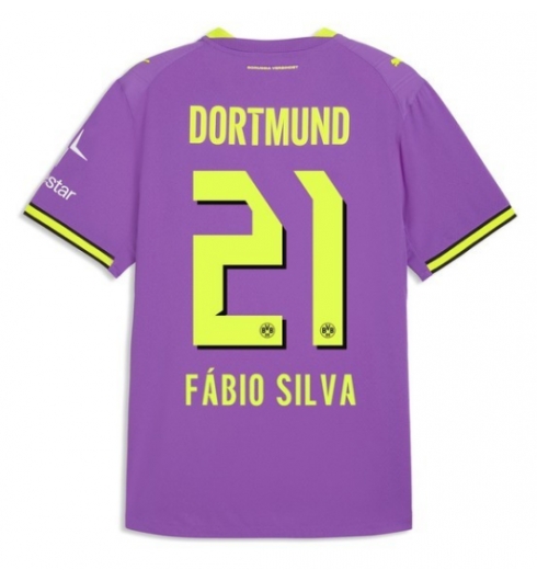 Borussia Dortmund Fabio Silva #21 Tredje Tröja 2026-27 Kortärmad Borussia Dortmund Fabio Silva #21 Tredje Tröja 2026-27 Kortärmad
