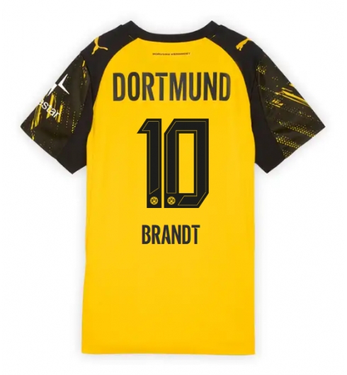Borussia Dortmund Julian Brandt #10 Hemmatröja 2025-26 Dam Kortärmad Borussia Dortmund Julian Brandt #10 Hemmatröja 2025-26 Dam Kortärmad