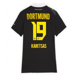 Borussia Dortmund Konstantinos Karetsas #19 Bortatröja 2026-27 Dam Kortärmad