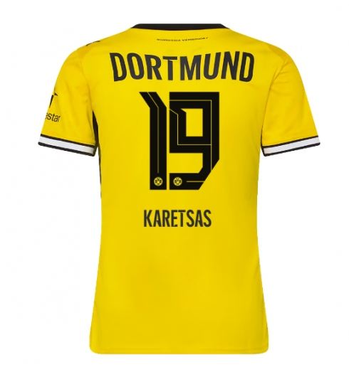 Borussia Dortmund Konstantinos Karetsas #19 Hemmatröja 2026-27 Dam Kortärmad Borussia Dortmund Konstantinos Karetsas #19 Hemmatröja 2026-27 Dam Kortärmad