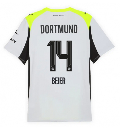 Borussia Dortmund Maximilian Beier #14 Bortatröja 2025-26 Kortärmad Borussia Dortmund Maximilian Beier #14 Bortatröja 2025-26 Kortärmad