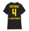 Borussia Dortmund Nico Schlotterbeck #4 Bortatröja 2026-27 Dam Kortärmad Borussia Dortmund Nico Schlotterbeck #4 Bortatröja 2026-27 Dam Kortärmad