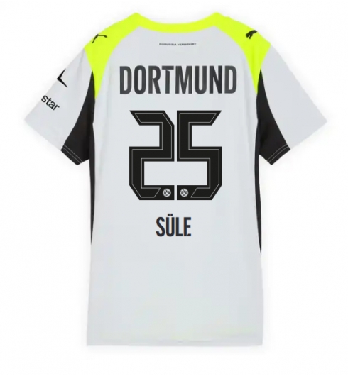 Borussia Dortmund Niklas Sule #25 Bortatröja 2025-26 Dam Kortärmad Borussia Dortmund Niklas Sule #25 Bortatröja 2025-26 Dam Kortärmad