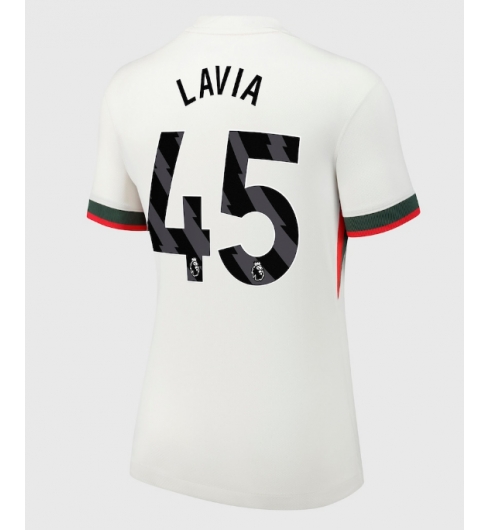 Chelsea Romeo Lavia #45 Bortatröja 2025-26 Dam Kortärmad Chelsea Romeo Lavia #45 Bortatröja 2025-26 Dam Kortärmad