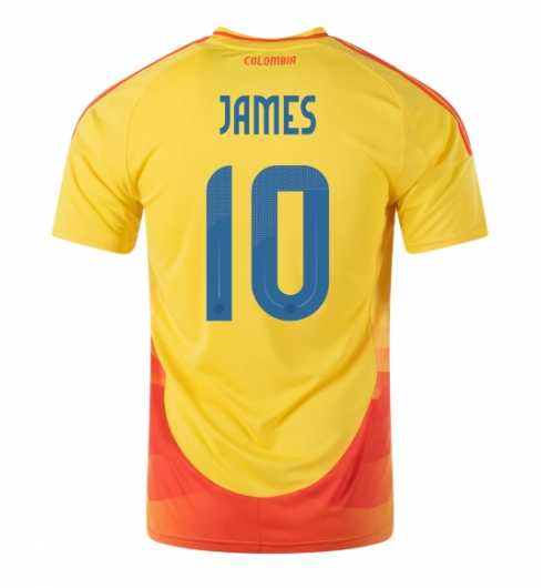 Colombia James Rodriguez #10 Hemmatröja Copa America 2024 Kortärmad Colombia James Rodriguez #10 Hemmatröja Copa America 2024 Kortärmad