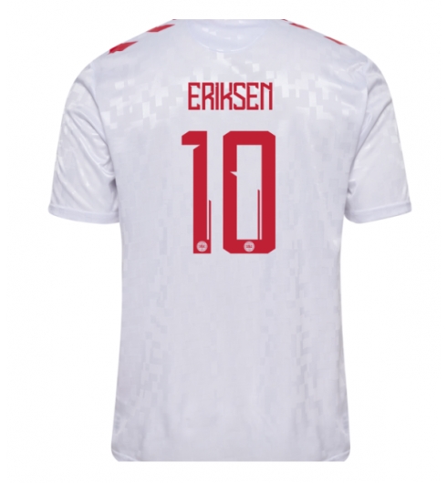 Danmark Christian Eriksen #10 Bortatröja EM 2024 Kortärmad Danmark Christian Eriksen #10 Bortatröja EM 2024 Kortärmad