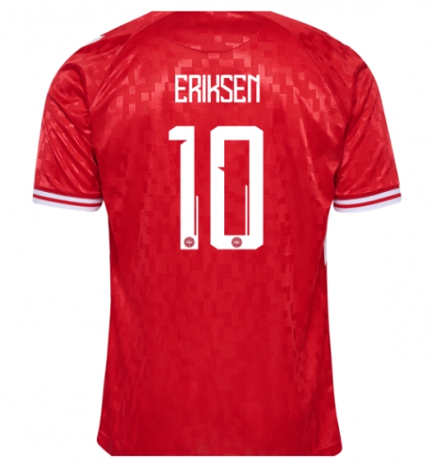 Danmark Christian Eriksen #10 Hemmatröja EM 2024 Kortärmad Danmark Christian Eriksen #10 Hemmatröja EM 2024 Kortärmad