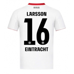 Eintracht Frankfurt Hugo Larsson #16 Bortatröja 2025-26 Kortärmad