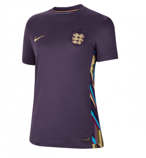 England Bortatröja EM 2024 Dam Kortärmad England Bortatröja EM 2024 Dam Kortärmad