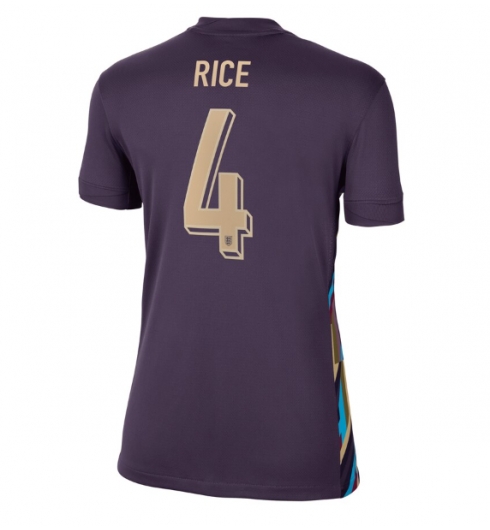 England Declan Rice #4 Bortatröja EM 2024 Dam Kortärmad England Declan Rice #4 Bortatröja EM 2024 Dam Kortärmad