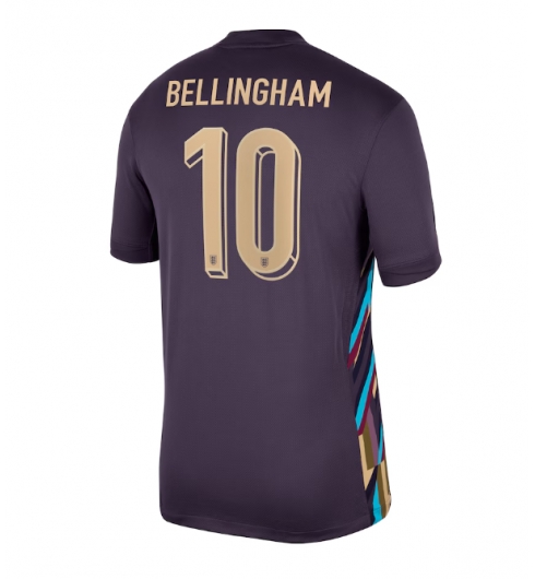 England Jude Bellingham #10 Bortatröja EM 2024 Dam Kortärmad England Jude Bellingham #10 Bortatröja EM 2024 Dam Kortärmad
