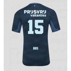 Feyenoord Jordan Bos #15 Bortatröja 2025-26 Kortärmad