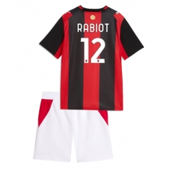 Fotbollsset Barn AC Milan Adrien Rabiot #12 Hemmatröja 2026-27 Mini-Kit Kortärmad (+ korta byxor)