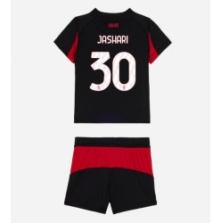Fotbollsset Barn AC Milan Ardon Jashari #30 Hemmatröja 2025-26 Mini-Kit Kortärmad (+ korta byxor)