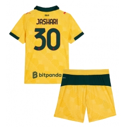 Fotbollsset Barn AC Milan Ardon Jashari #30 Tredje Tröja 2025-26 Mini-Kit Kortärmad (+ korta byxor)