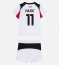 Fotbollsset Barn AC Milan Christian Pulisic #11 Bortatröja 2025-26 Mini-Kit Kortärmad (+ korta byxor)