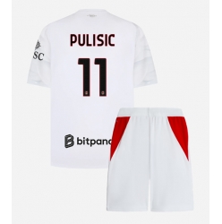 Fotbollsset Barn AC Milan Christian Pulisic #11 Bortatröja 2026-27 Mini-Kit Kortärmad (+ korta byxor)