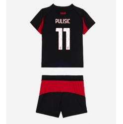 Fotbollsset Barn AC Milan Christian Pulisic #11 Hemmatröja 2025-26 Mini-Kit Kortärmad (+ korta byxor)