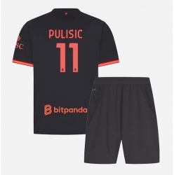 Fotbollsset Barn AC Milan Christian Pulisic #11 Tredje Tröja 2026-27 Mini-Kit Kortärmad (+ korta byxor)