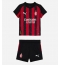 Fotbollsset Barn AC Milan Fikayo Tomori #23 Hemmatröja 2025-26 Mini-Kit Kortärmad (+ korta byxor)