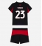 Fotbollsset Barn AC Milan Fikayo Tomori #23 Hemmatröja 2025-26 Mini-Kit Kortärmad (+ korta byxor)