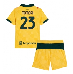 Fotbollsset Barn AC Milan Fikayo Tomori #23 Tredje Tröja 2025-26 Mini-Kit Kortärmad (+ korta byxor)