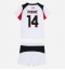 Fotbollsset Barn AC Milan Luka Modric #14 Bortatröja 2025-26 Mini-Kit Kortärmad (+ korta byxor)