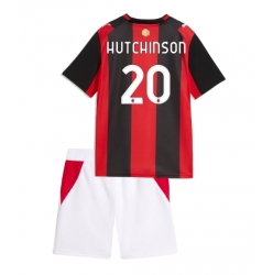 Fotbollsset Barn AC Milan Omari Hutchinson #20 Hemmatröja 2026-27 Mini-Kit Kortärmad (+ korta byxor)