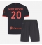 Fotbollsset Barn AC Milan Omari Hutchinson #20 Tredje Tröja 2026-27 Mini-Kit Kortärmad (+ korta byxor)